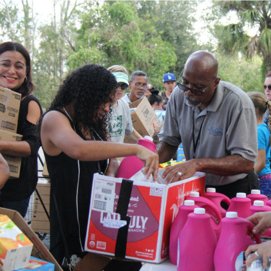 Serving food to those in need image