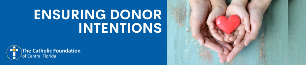 Donor Intention Banner