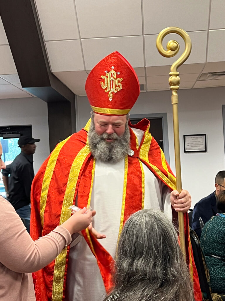 St. Nicholas visits Diocese of Orlando Advent Retreat