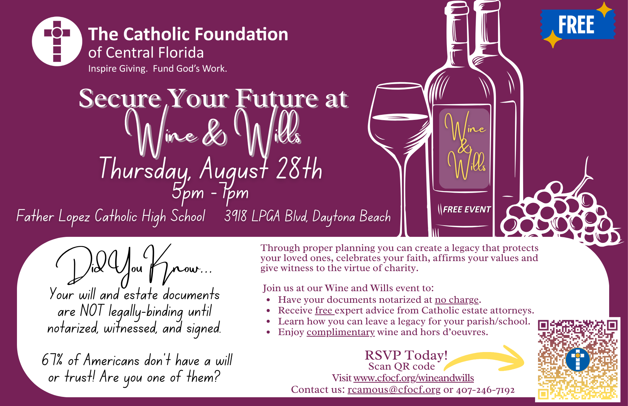 Wines & Wills Bulletin insert 2025