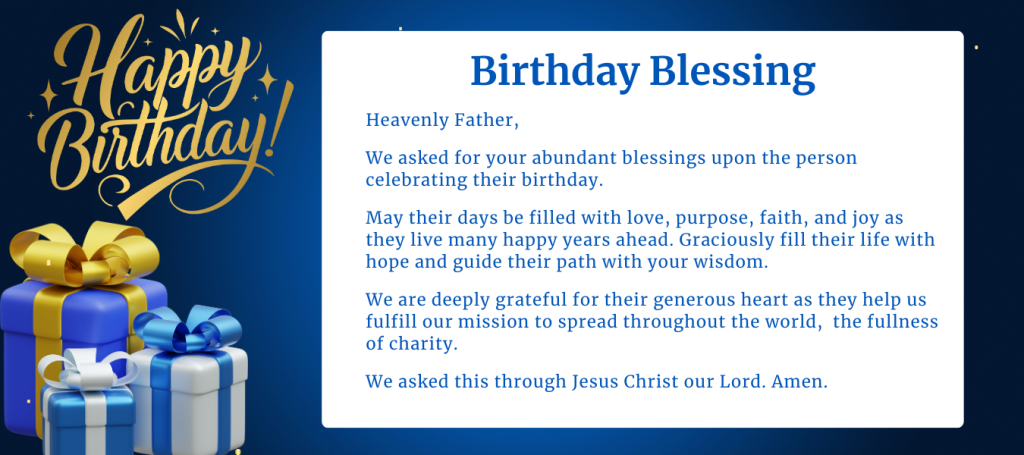 Birthday Blessing Image