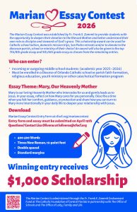 2026 Marian Essay Contest Poster (small)